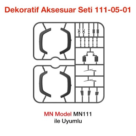 MN Model MN111 Dekoratif Aksesuar Seti 111-05-01