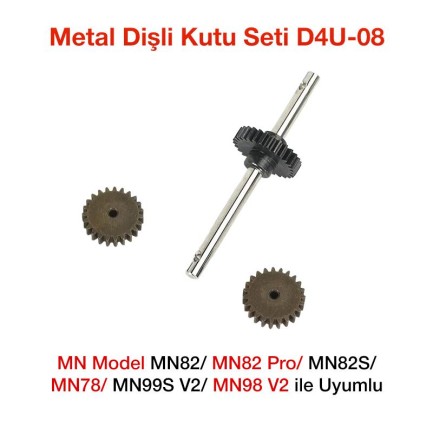 MN Model MN82/MN82 Pro/MN82S/MN78/MN99S V2/MN98 V2 İçin Metal Dişli Kutusu Dişli Seti D4U-08