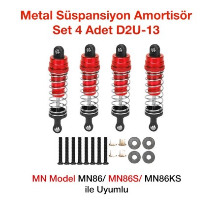 MN Model MN86/MN86S/MN86KS Metal Süspansiyon Amortisör Set 4 Adet D2U-13