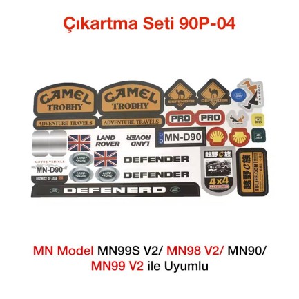 MN Model MN99S V2/MN98 V2/MN90/MN99 V2 için Çıkartma Seti 90P-04